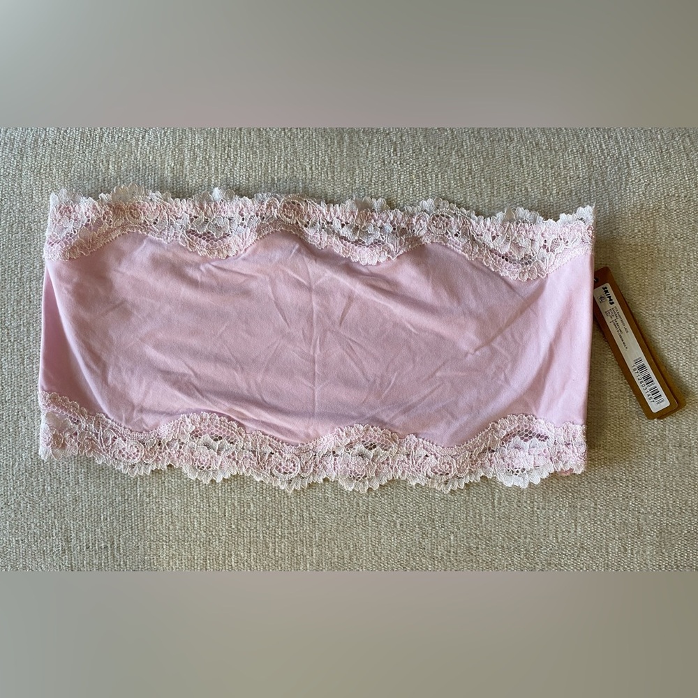 SKIMS - FITS EVERYBODY LACE BANDEAU - CHERRY BLOSSOM